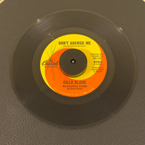 Cilla Black – Don't Answer Me / The Right One Is Left record