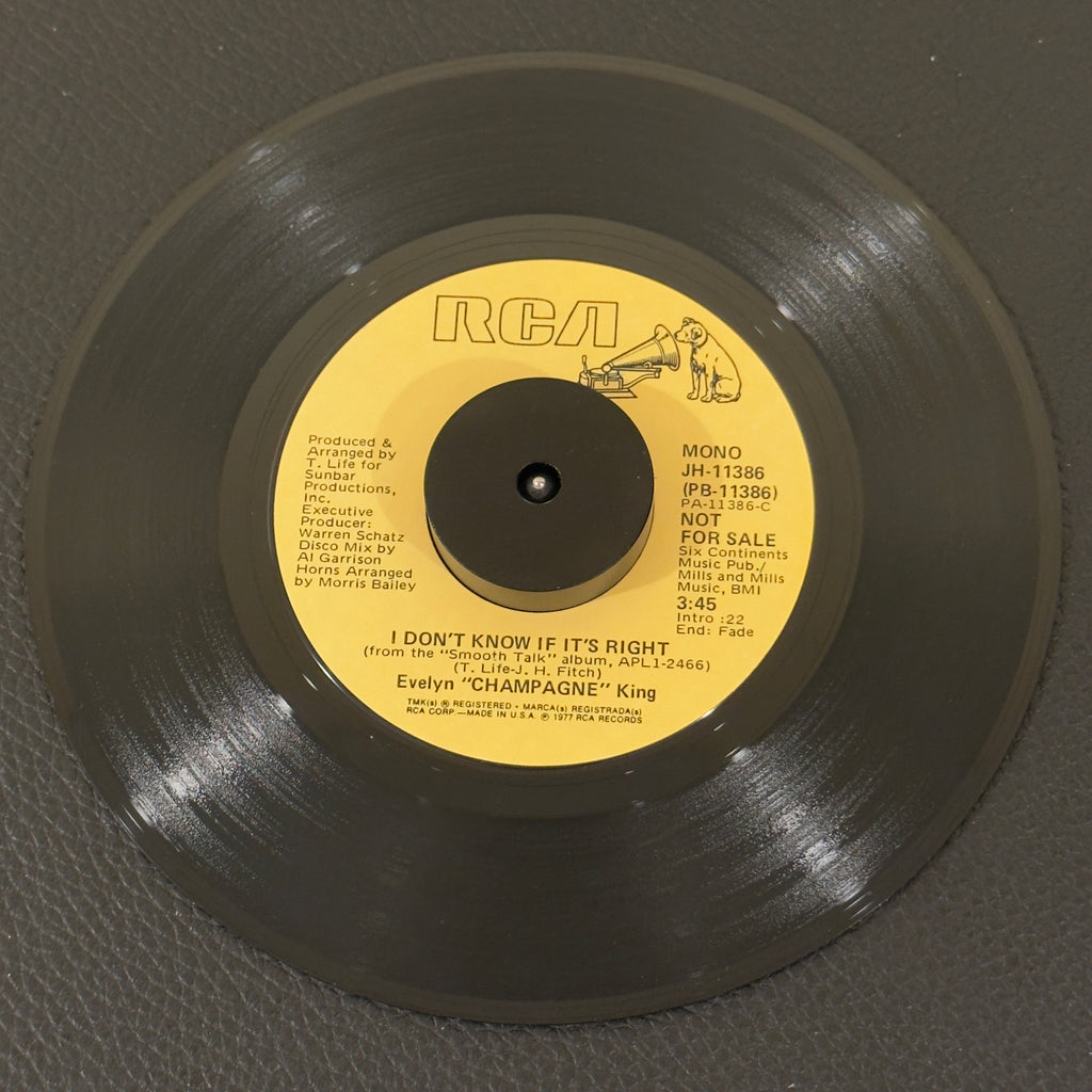 Evelyn "Champagne" King - I Don't Know If It's Right / I Don't Know If