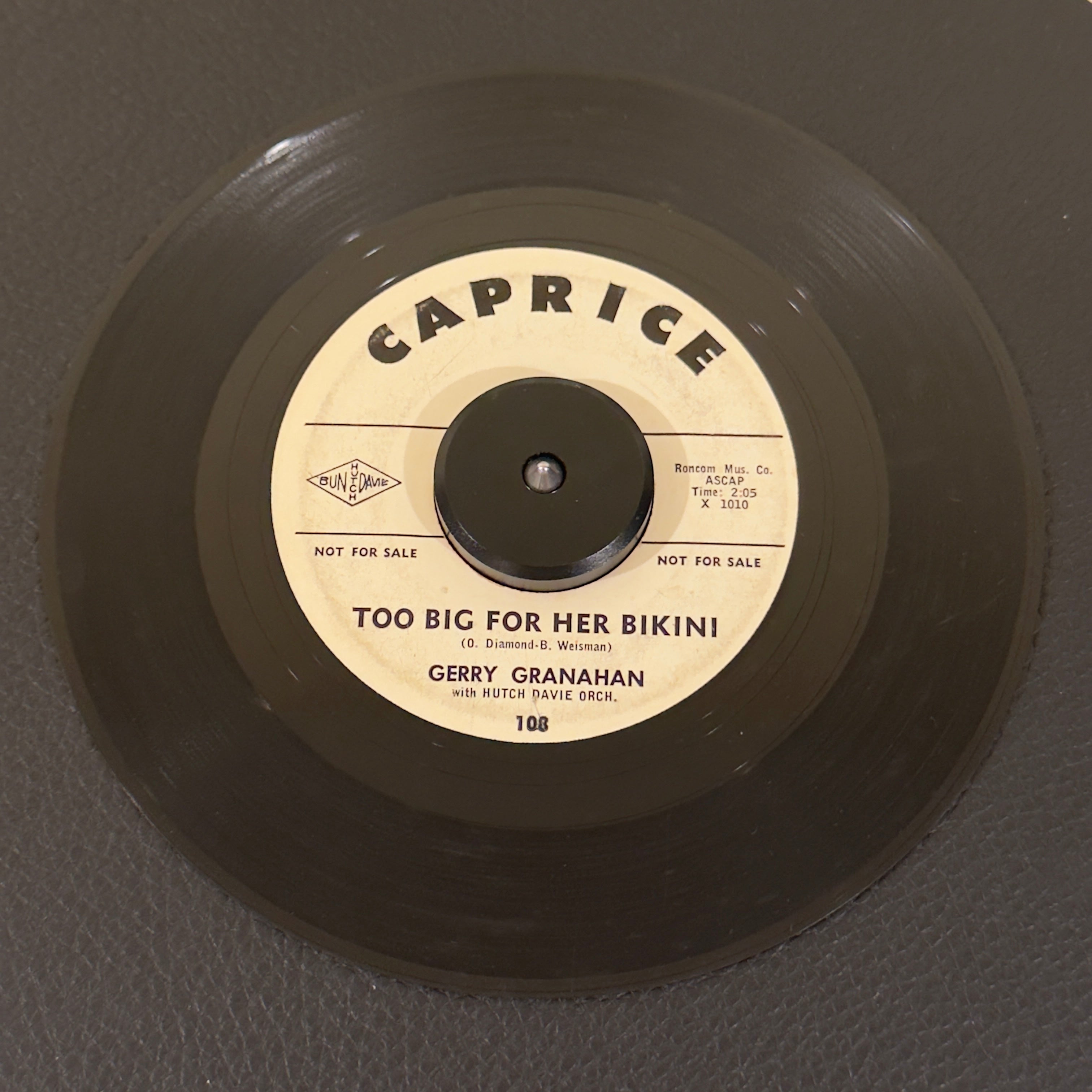 Gerry Granahan - Dance Girl Dance / Too Big For Her Bikini