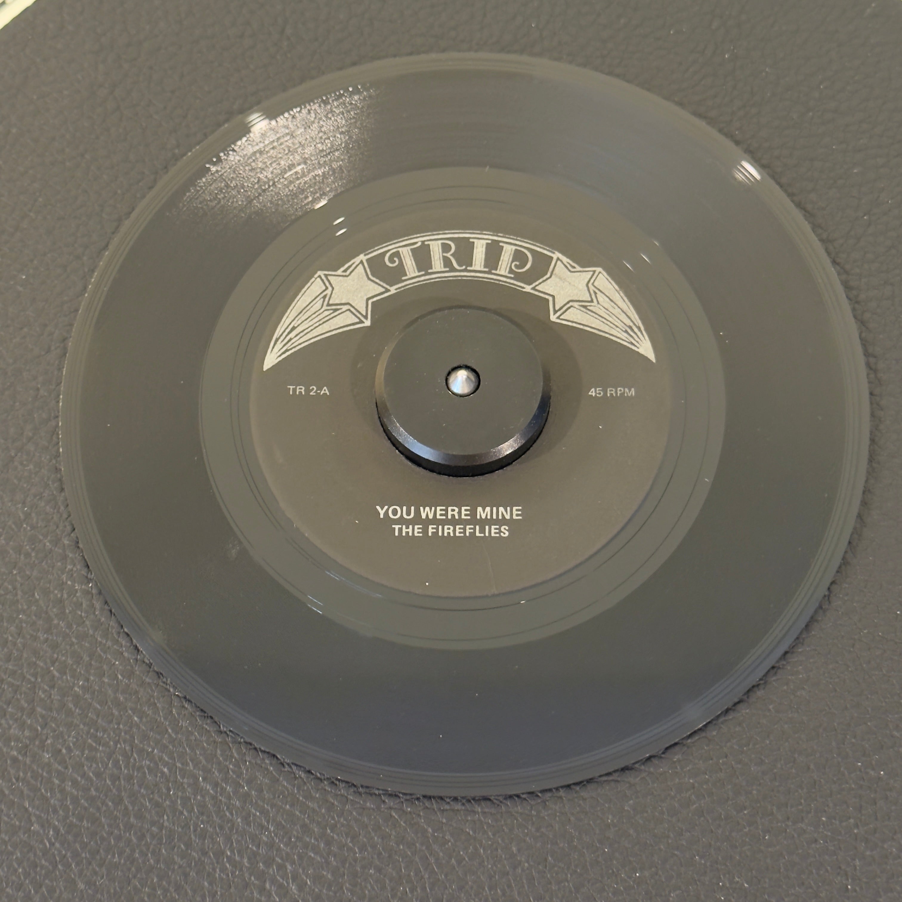7" vinyl record by Fireflies / Embers featuring "You Were Mine/Solitare", released on TRIP (TR 2), in VG+ (Very Good Plus) condition, classic analog collectable for turntable playback. 1970s reissue of the ultimate doo-wop heartbreak anthem, "You Were Mine".