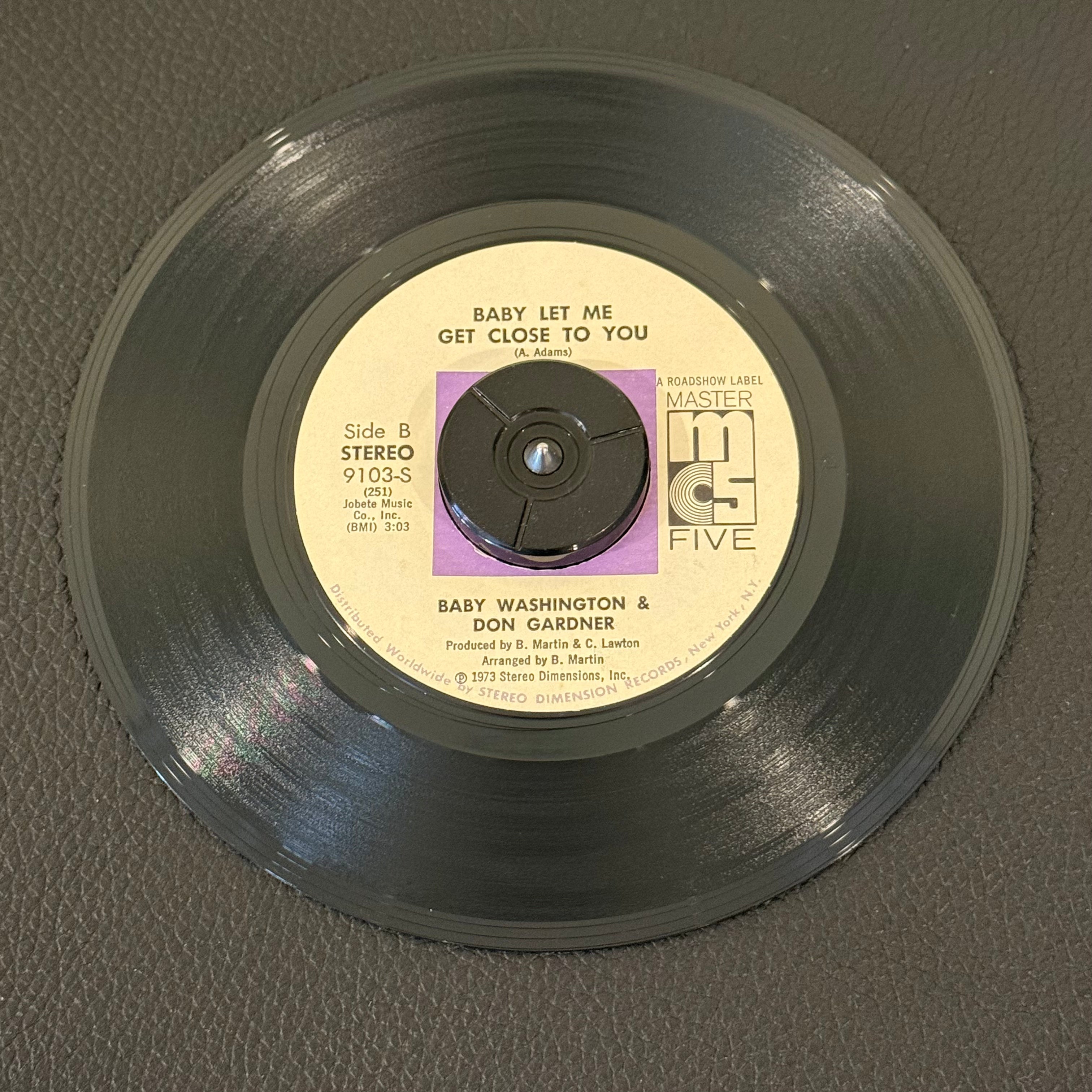 Baby Washington & Don Gardner - Forever / Baby Let Me Get Close To You