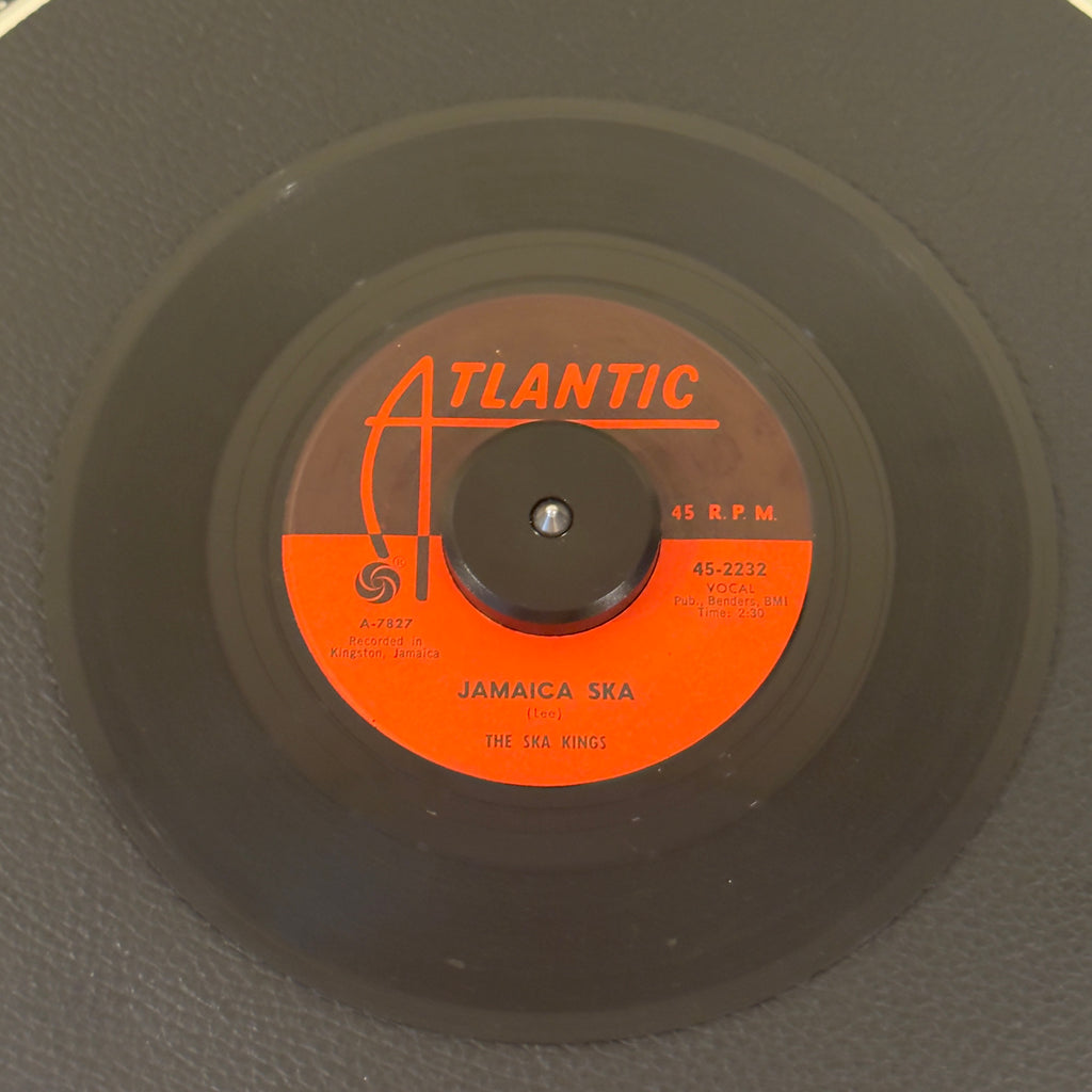 7" vinyl record by Ska Kings, The featuring "Jamaica Ska/Oil In My Lamp", released on Atlantic (45-2232), in VG (Very Good) condition, classic analog collectable for turntable playback. This landmark single was pushed heavily by Atlantic to launch the Jamaican ska dance craze in the United States around the 1964 World's Fair.