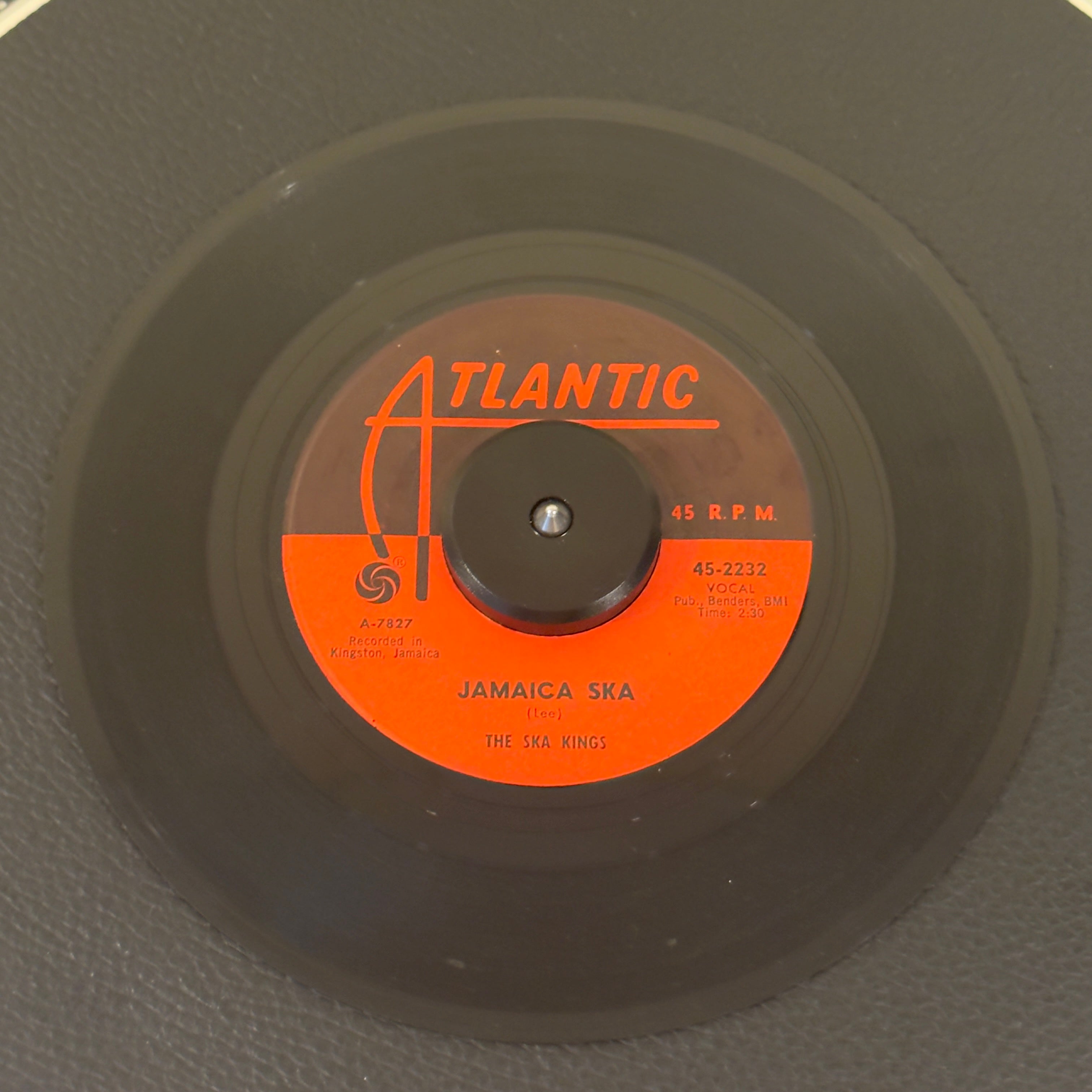 7" vinyl record by Ska Kings, The featuring "Jamaica Ska/Oil In My Lamp", released on Atlantic (45-2232), in VG (Very Good) condition, classic analog collectable for turntable playback. This landmark single was pushed heavily by Atlantic to launch the Jamaican ska dance craze in the United States around the 1964 World's Fair.