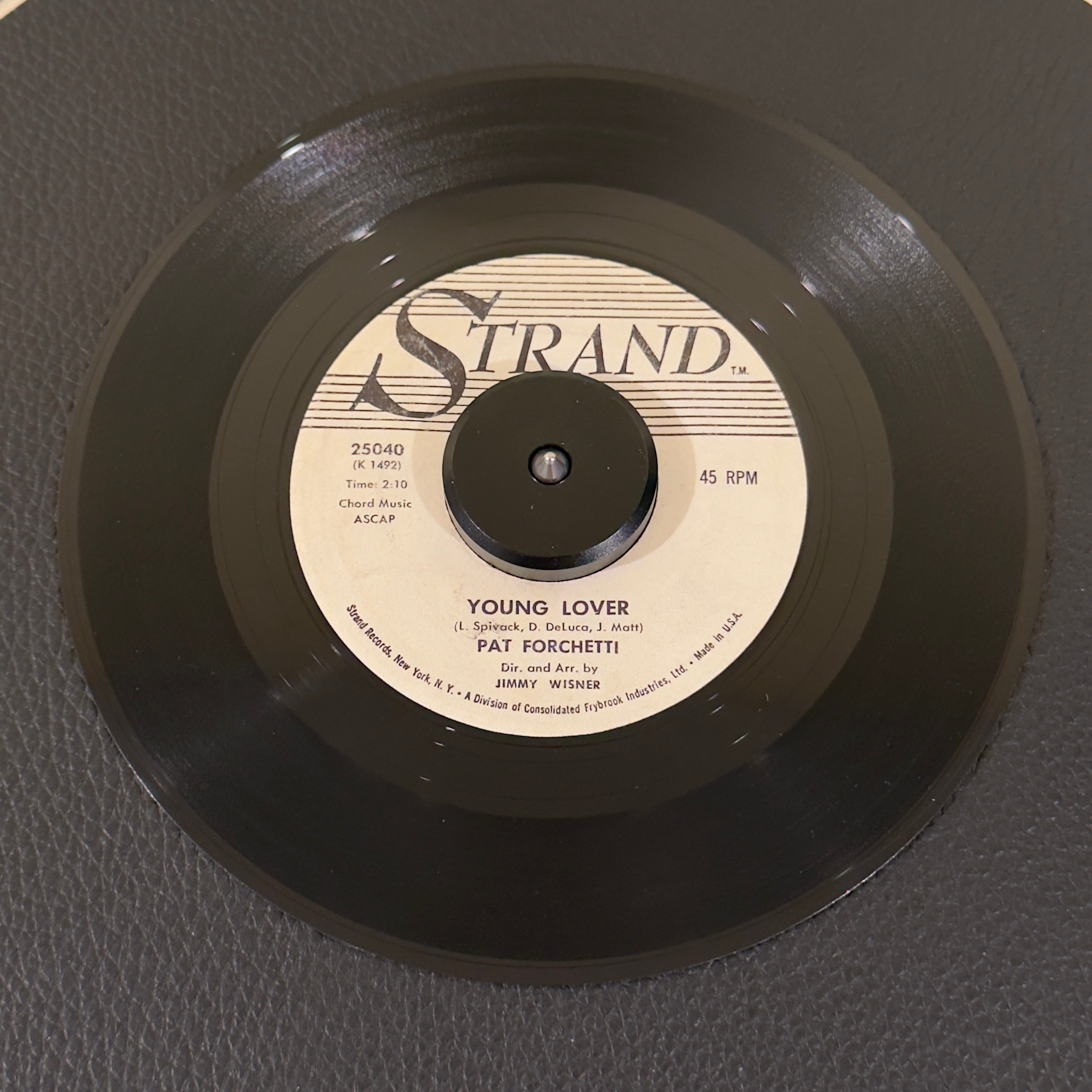 Pat Forchetti - Young Lover / Our Kind Of Love