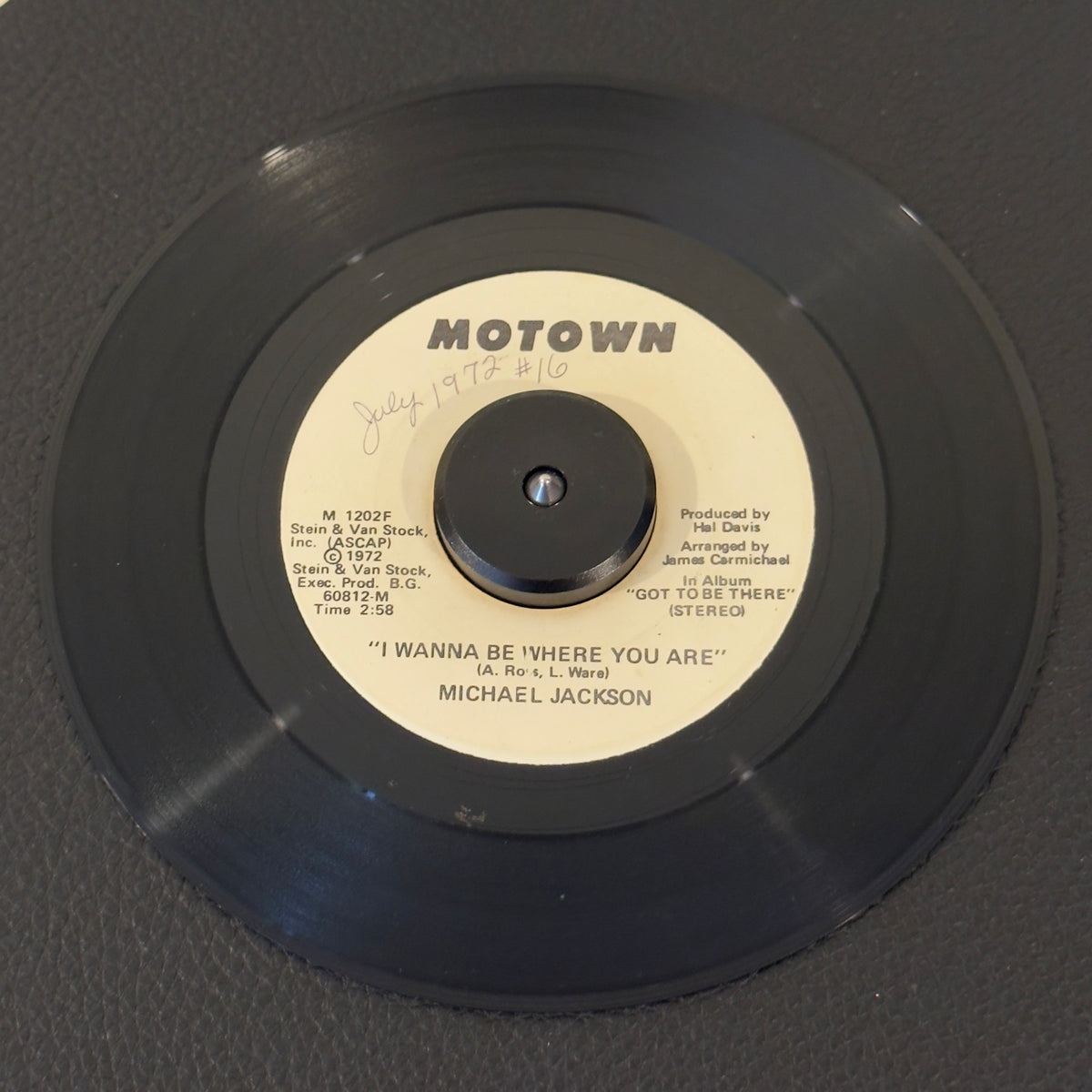 Michael Jackson – I Wanna Be Where You Are record