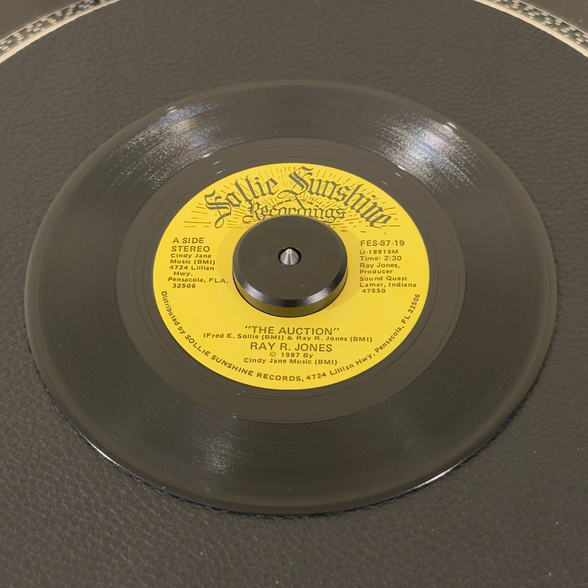 Ray R. Jones – The Auction / I Just Came In Here To Thank The Lord Again record