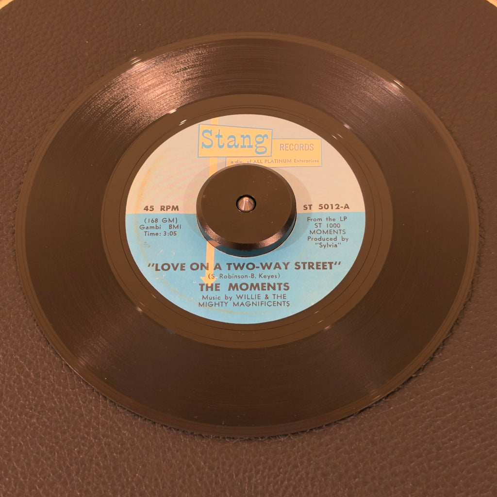 Moments, The – Love On A Two-Way Street / I Won't Do Anything record