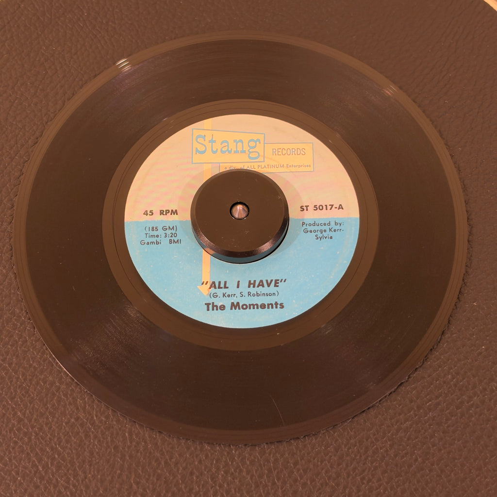 Moments, The – All I Have / Hurts On Me, Baby record