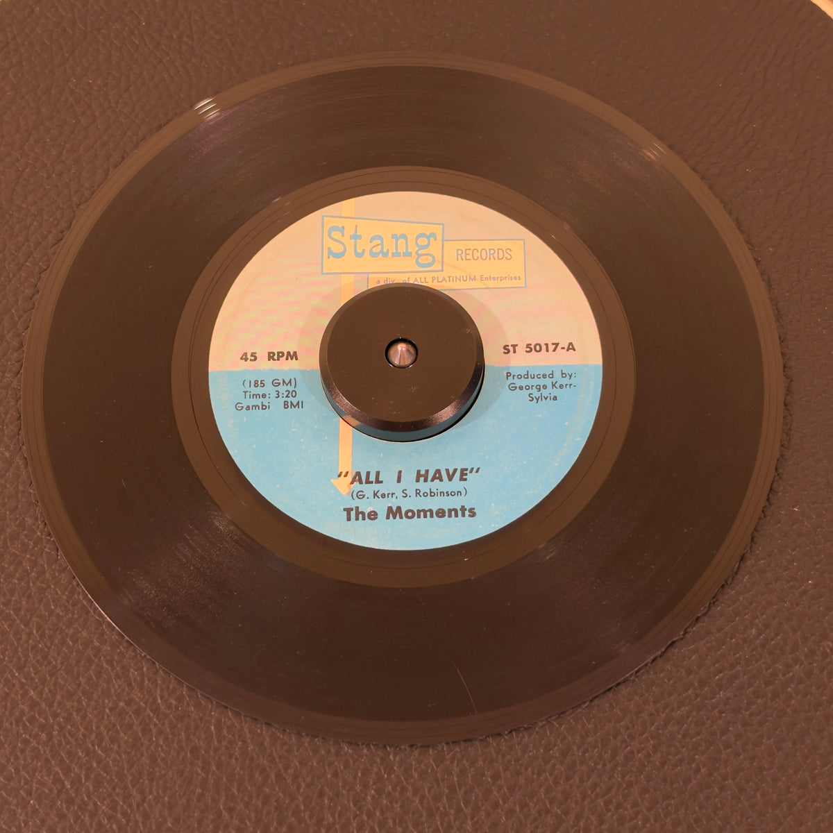 Moments, The – All I Have / Hurts On Me, Baby record