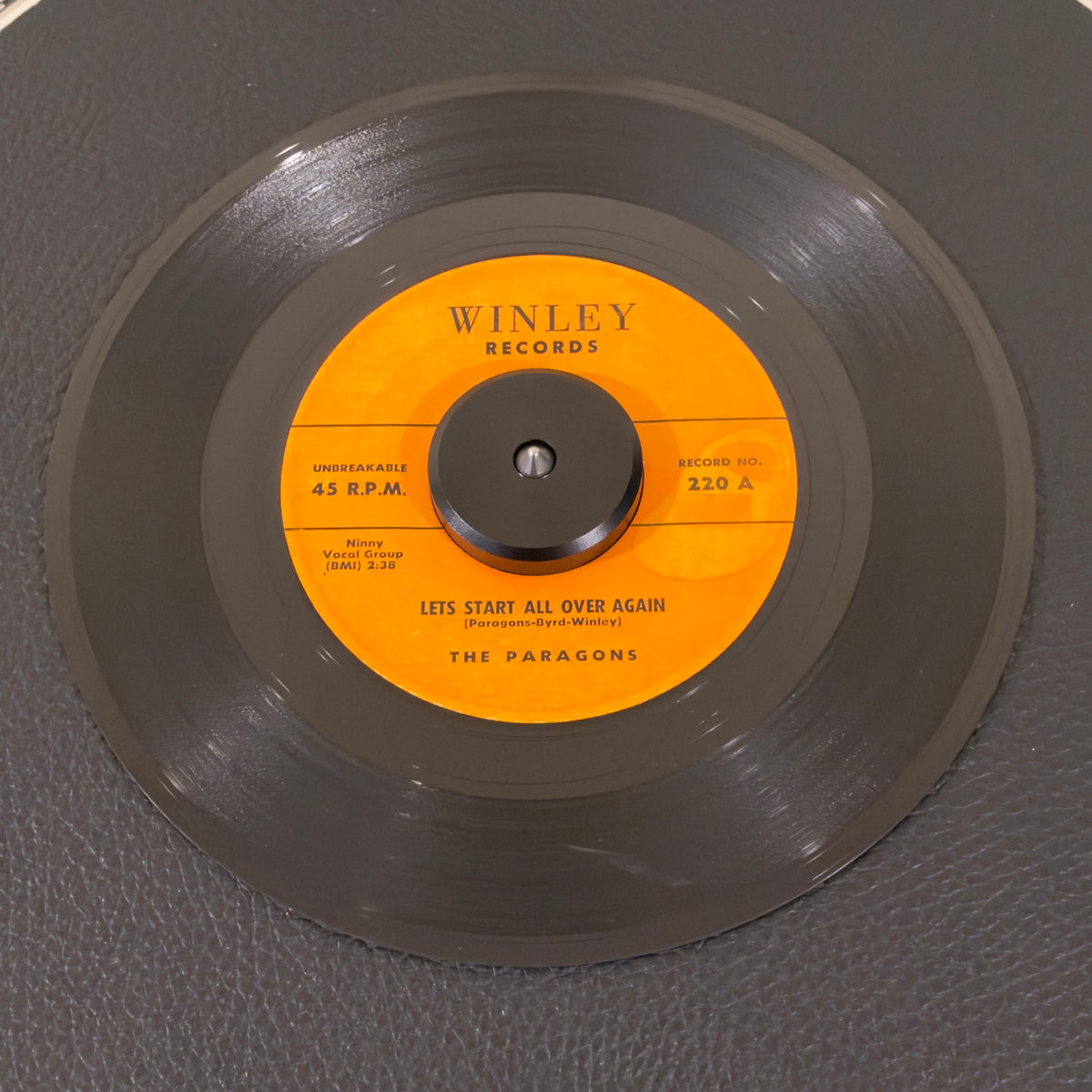 Paragons, The – Let's Start All Over Again / Stick With Me Baby record