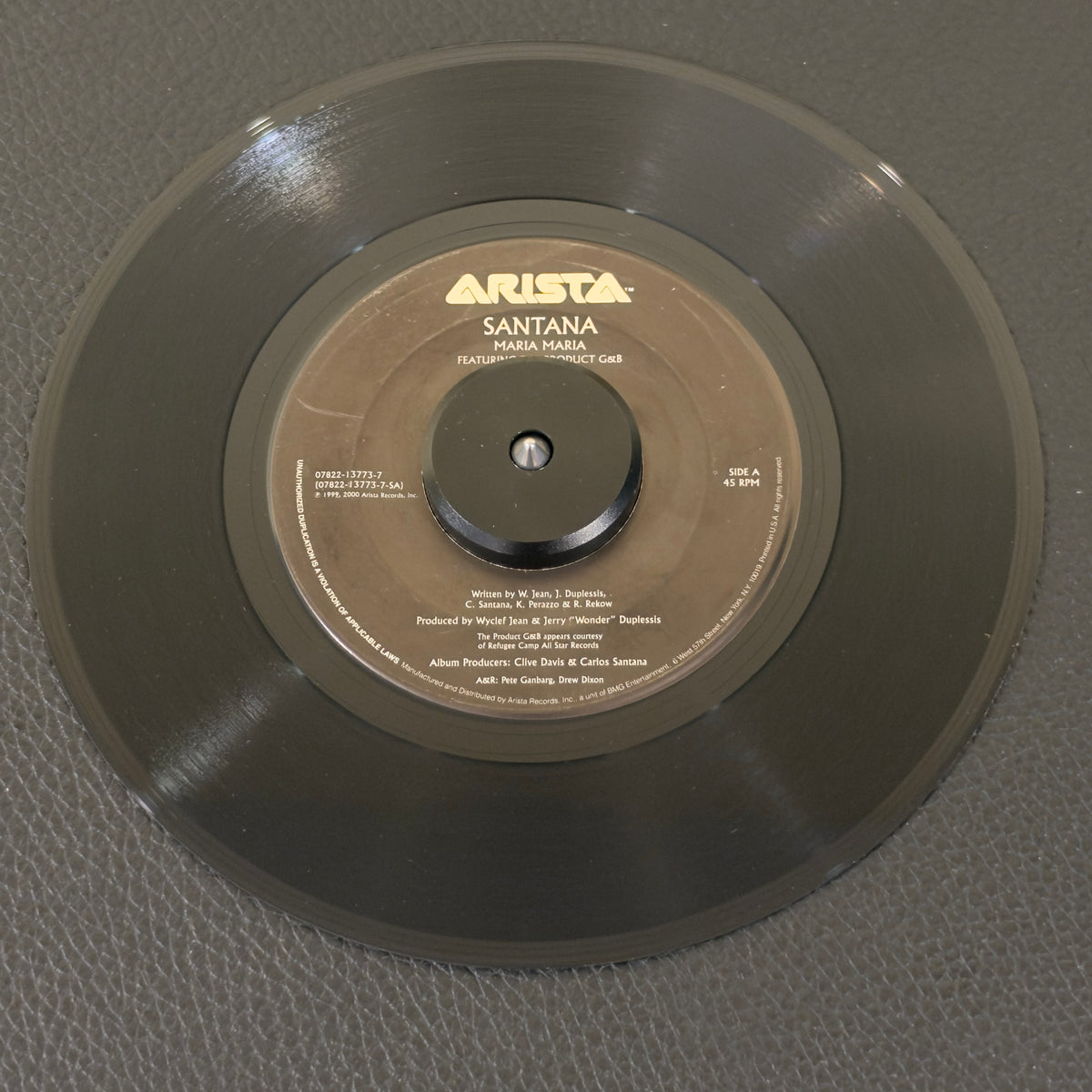 Santana – Maria Maria (feat. The Product G&B) / Smooth (feat. Rob Thomas) record