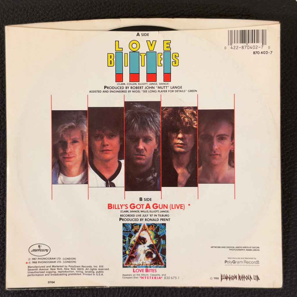 Def Leppard – Love Bites / Billy's Got A Gun (Live)