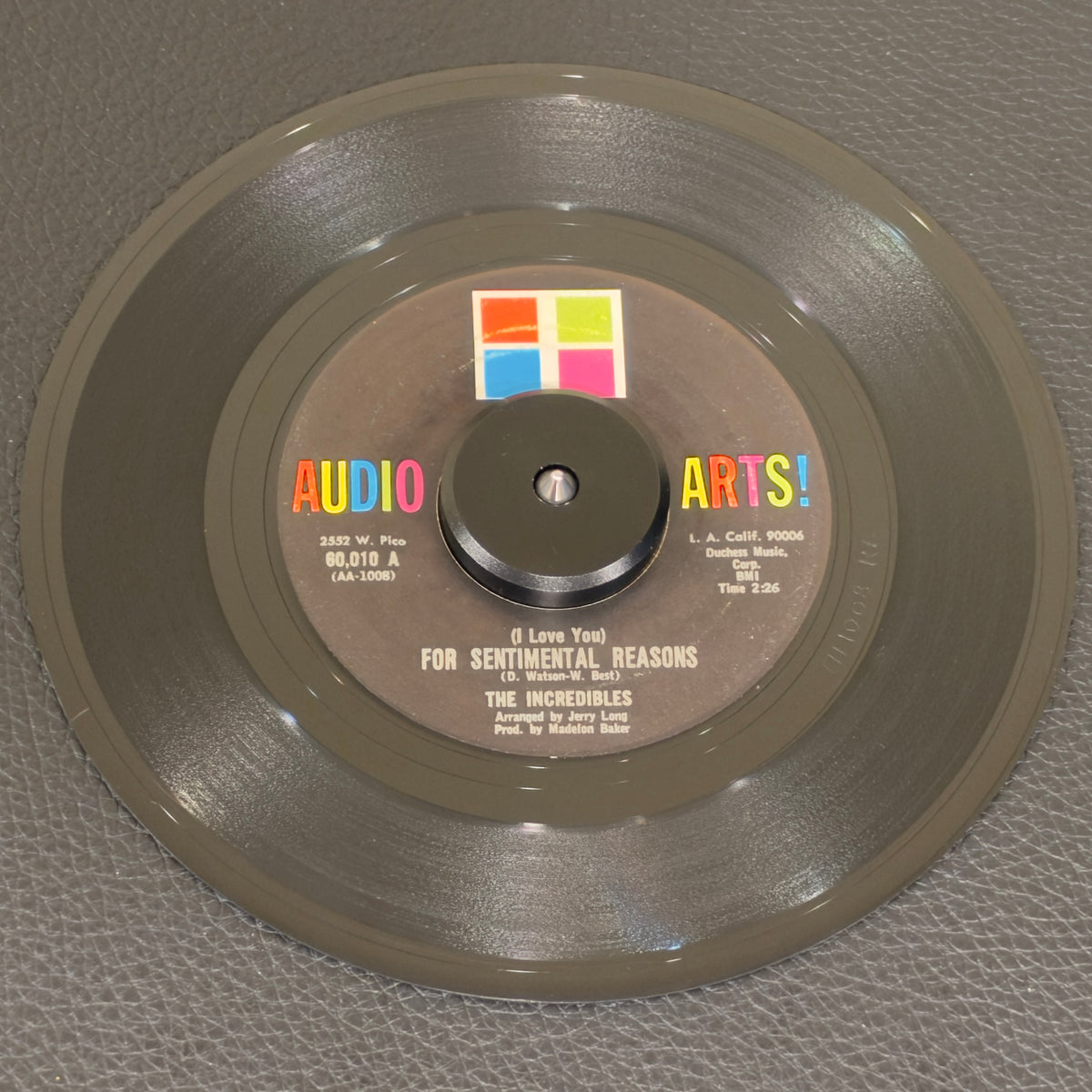 Incredibles, The – I Can't Get Over Losing Your Love / (I Love You) For Sentimental Reasons
