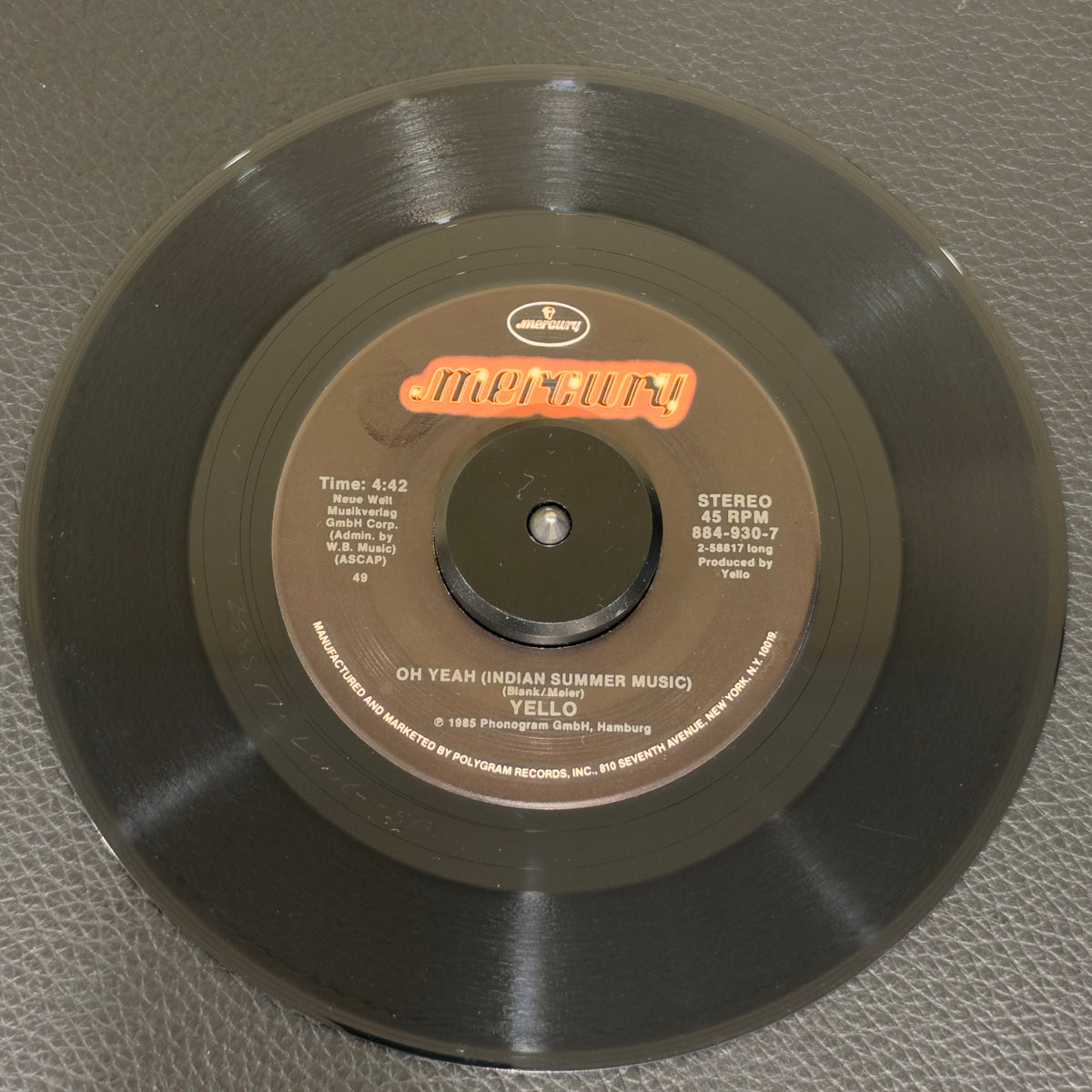 Yello – Oh Yeah / Oh Yeah (Indian Summer Music)