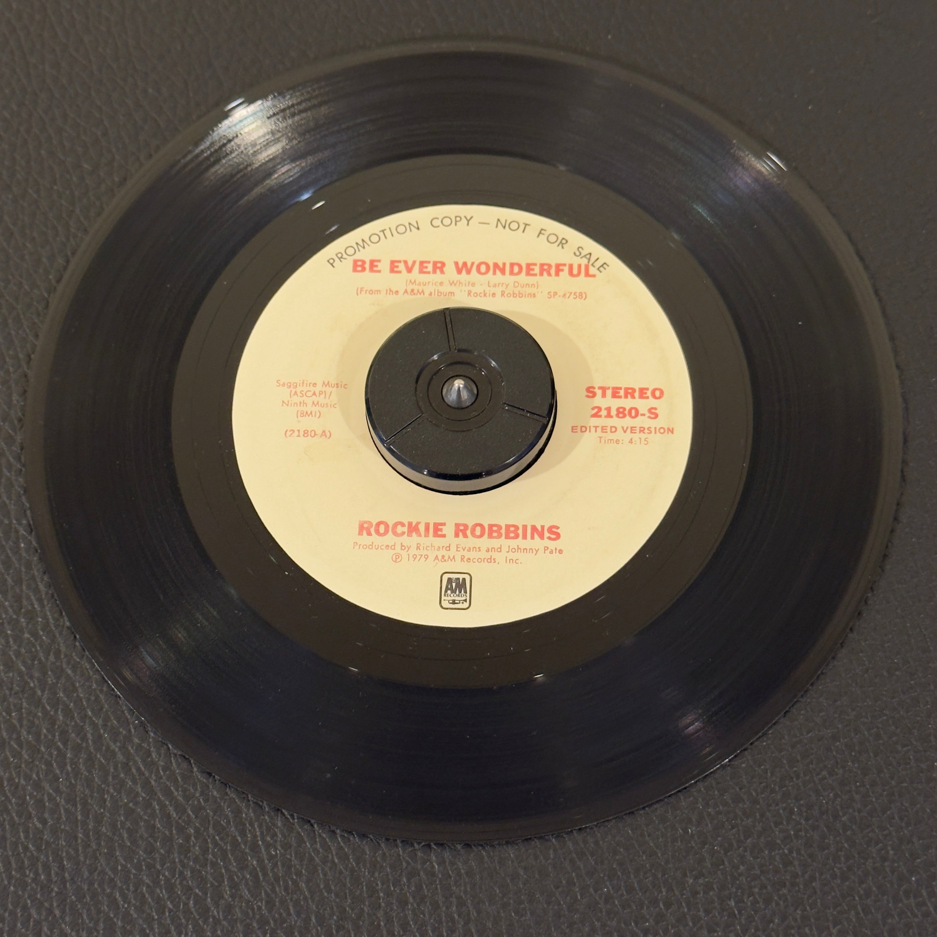 7" vinyl record by Rockie Robbins featuring "Be Ever Wonderful/If Ever I Lose You", released on A&M Records (2180-S), in VG (Very Good) condition, classic analog collectable for turntable playback. Promo Copy!  Original A&M sleeve included.