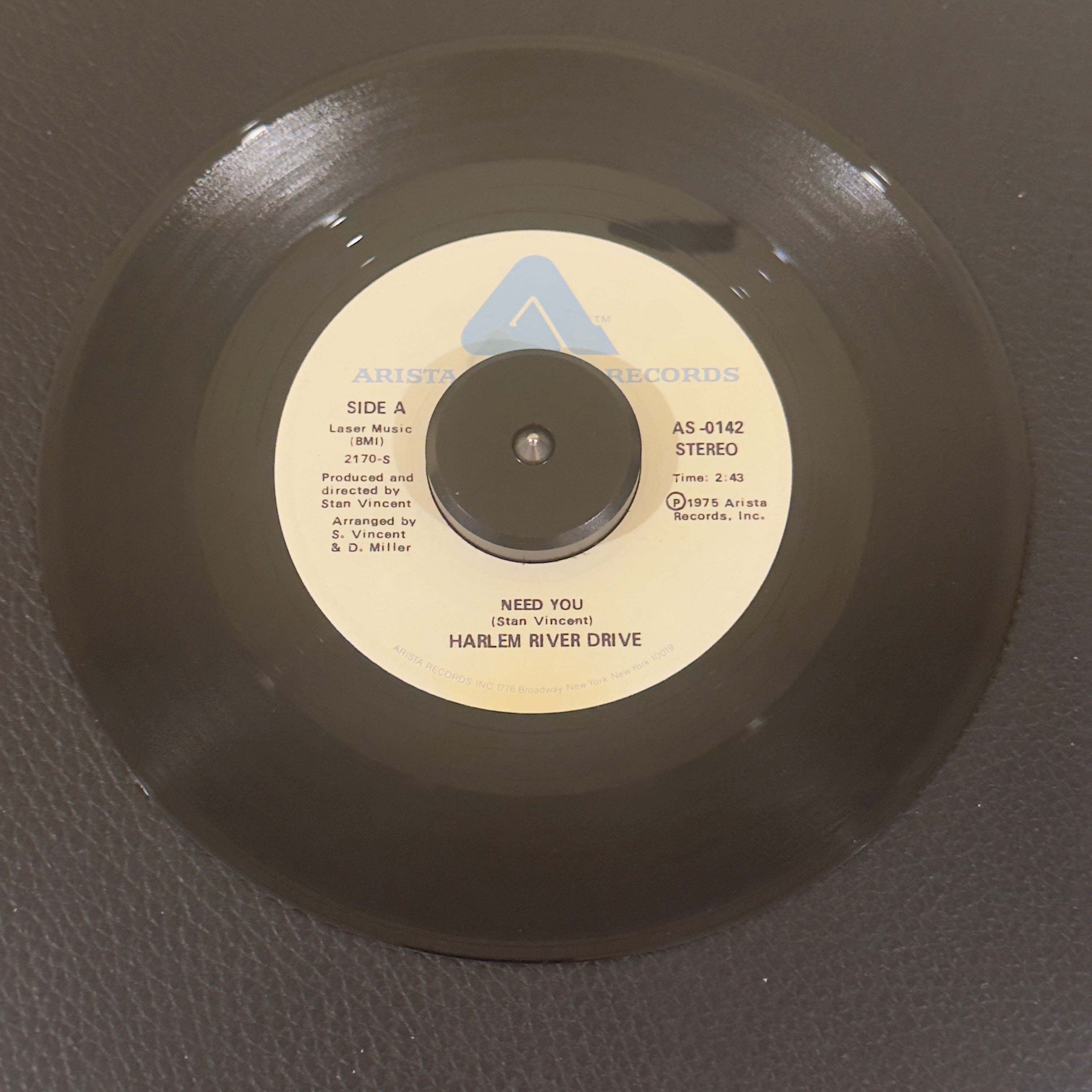 7" vinyl record by Harlem River Drive featuring "Need You/Overtime", released on Arista (AS-0142), in NM (Near Mint) condition, classic analog collectable for turntable playback. An exceptional 1975 double-sider that belongs in any serious soul collection. Includes original Arista sleeve.