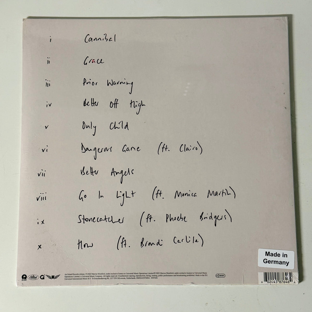 Marcus Mumford – (Self Titled) – LP Vinyl