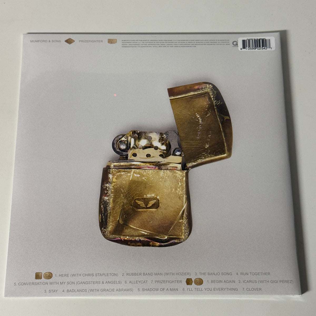 Mumford & Sons – Prizefighter (Gold Metallic Vinyl) – LP Vinyl