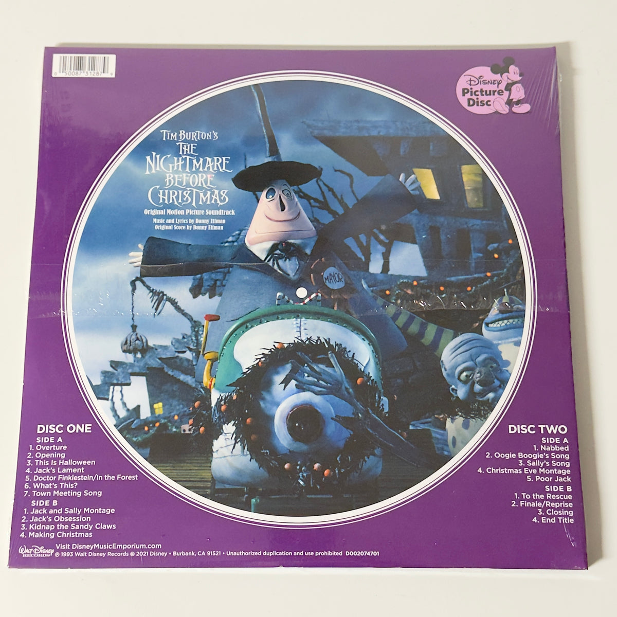 Danny Elfman – Tim Burton's The Nightmare Before Christmas (Original Motion Picture Soundtrack) – LP Vinyl