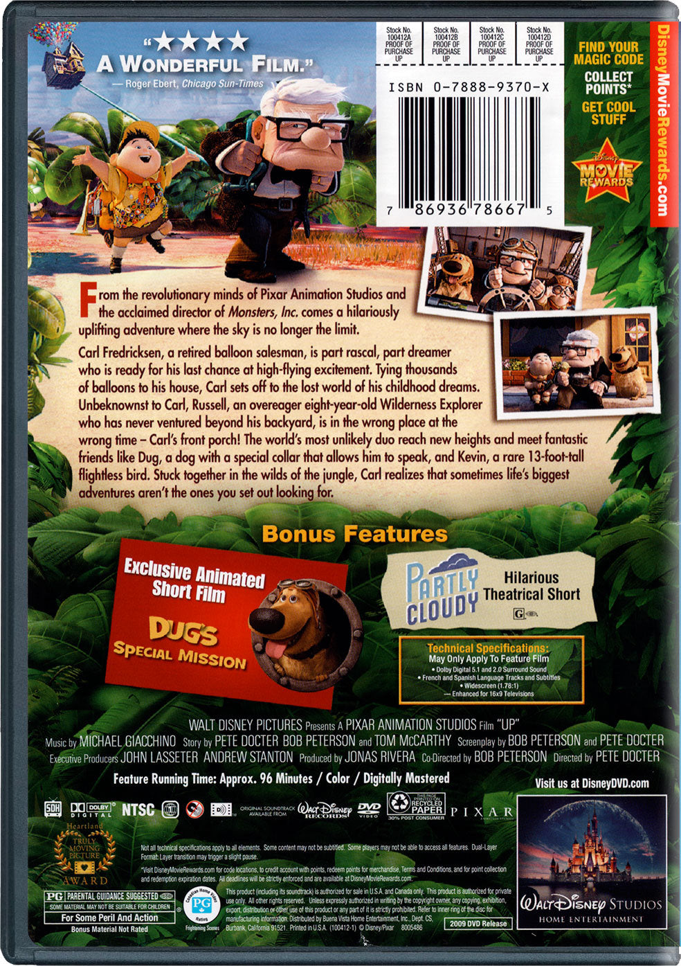 UP – Standard Edition – DVD - Unvaulted New York